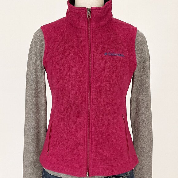 Columbia Women’s Fleece Vest – Size Medium – Pink - Picture 1 of 4